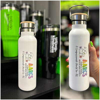 *Stainless Steel Bottle 20 oz — A Compassionate World For All
