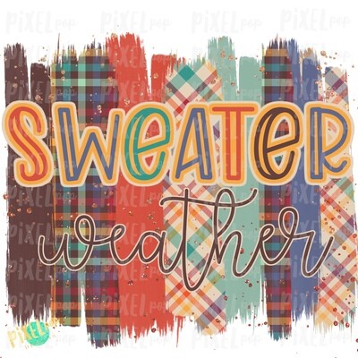 Sweater Weather Plaid Brush Stroke Background Sublimation PNG | Plaid Background | Golden | Transfer | Digital Print | Printable | Clip Art