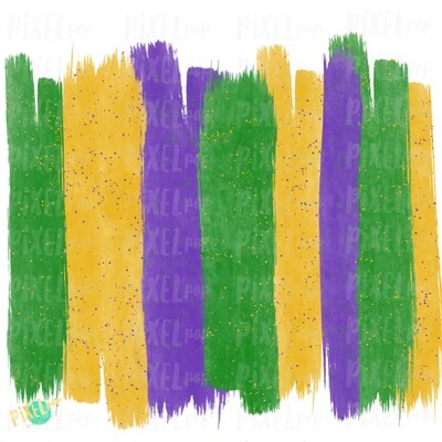Mardi Gras Brush Stroke Background Art Sublimation PNG | New Orleans | Hand Painted | Mardi Gras Design | Digital Download | Clip Art