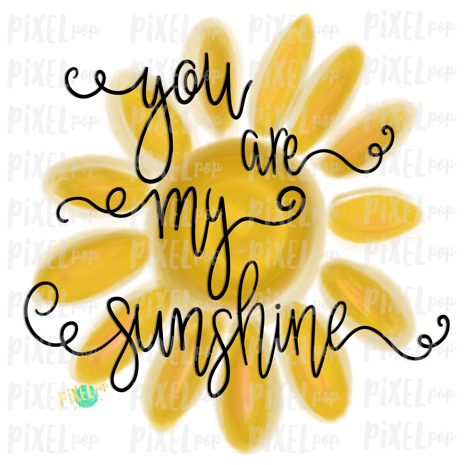 You Are My Sunshine Distressed Sun Sublimation Design PNG | Hand Drawn PNG | Sublimation PNG | Digital Download | Printable Art | Clip Art