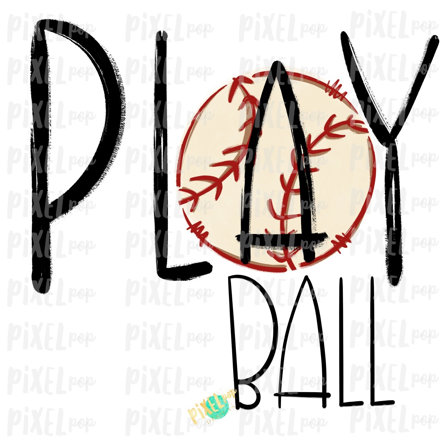 Play Ball Baseball Sublimation PNG Design | Baseball Design | Sublimation Design | Heat Transfer | Digital Download | Printable Artwork