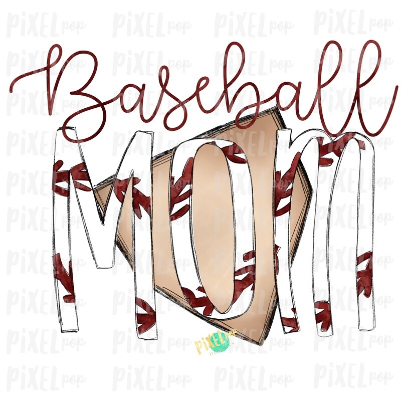 Baseball Mom Home Plate Sublimation PNG Design | Baseball Design | Sublimation Design | Heat Transfer | Digital Download | Printable Artwork