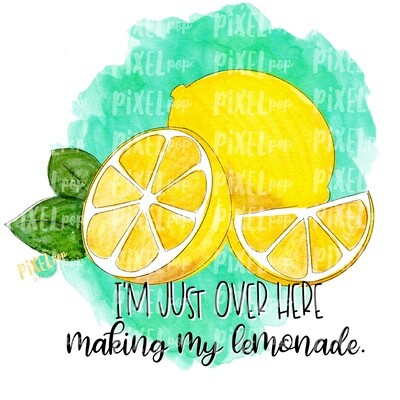 Making Lemonade Watercolor PNG | Lemons | Lemonade | Hand Painted Digital | Sublimation PNG | Digital Download | Printable Art | Clip Art