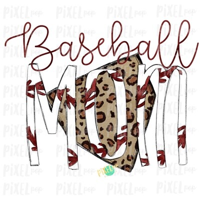 Baseball Mom Leopard Home Plate Sublimation PNG Design | Baseball Design | Sublimation Design | Heat Transfer | Digital Download | Printable Artwork