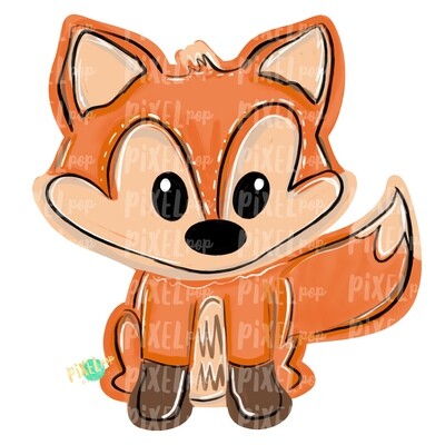 Fox PNG | Sublimation Design | Hand Painted Design | Woodland Design | Animal Art | Fox Design | Fox Clip Art | Fox Digital | Animal Art