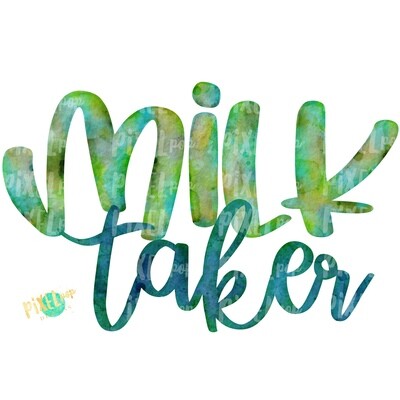 Milk Taker Green Breastfeeding PNG | Breastfeeding Design | Sublimation Design | Hand Painted Watercolor PNG | Digital Download | Mother's Day