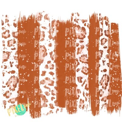 Brush Stroke Background Burnt Orange White Sublimation PNG | Football PNG | Team Colors | Digital Download | Printable Art | Clip Art