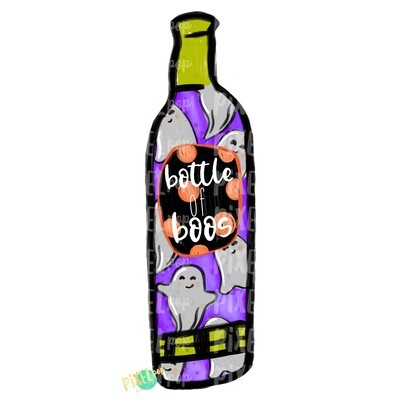Bottle of Boos Ghost PNG | Sublimation Design | Halloween Design | Hand Painted Sublimation PNG | Digital Art | Halloween Ghost Art Design