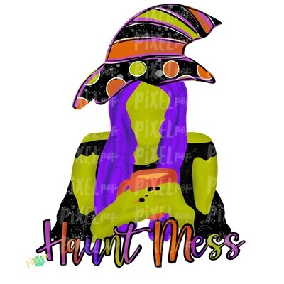 Haunt Mess Halloween Witch PNG | Sublimation | Halloween Design | Digital Art | Sublimation PNG | Digital Download | Printable Artwork | Art