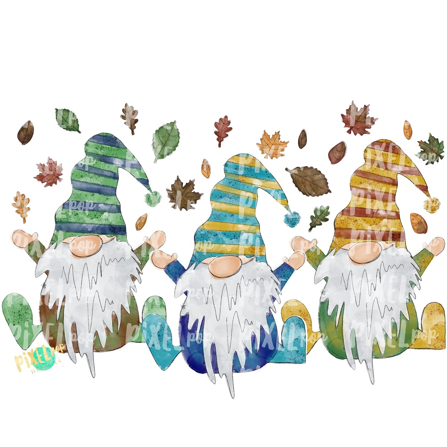 Fall Autumn Gnomes PNG | Fall Design | Happy Fall | Gnome Design Art | Sublimation PNG | Digital Art | Fall Clip Art | Fall Sublimation