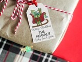 Custom DIY Printable Gift Tags - Santa&#39;s Sleigh