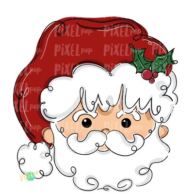 Simple Santa Claus PNG | Christmas Sublimation Design | Santa | Santa Clip Art | Christmas | Digital Download | Printable Artwork | Art