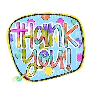 Thank You Tie Dye PNG | Thank You Sticker Art | Business Art | Small Business Marketing Image | Small Business Sticker Art | Business Art