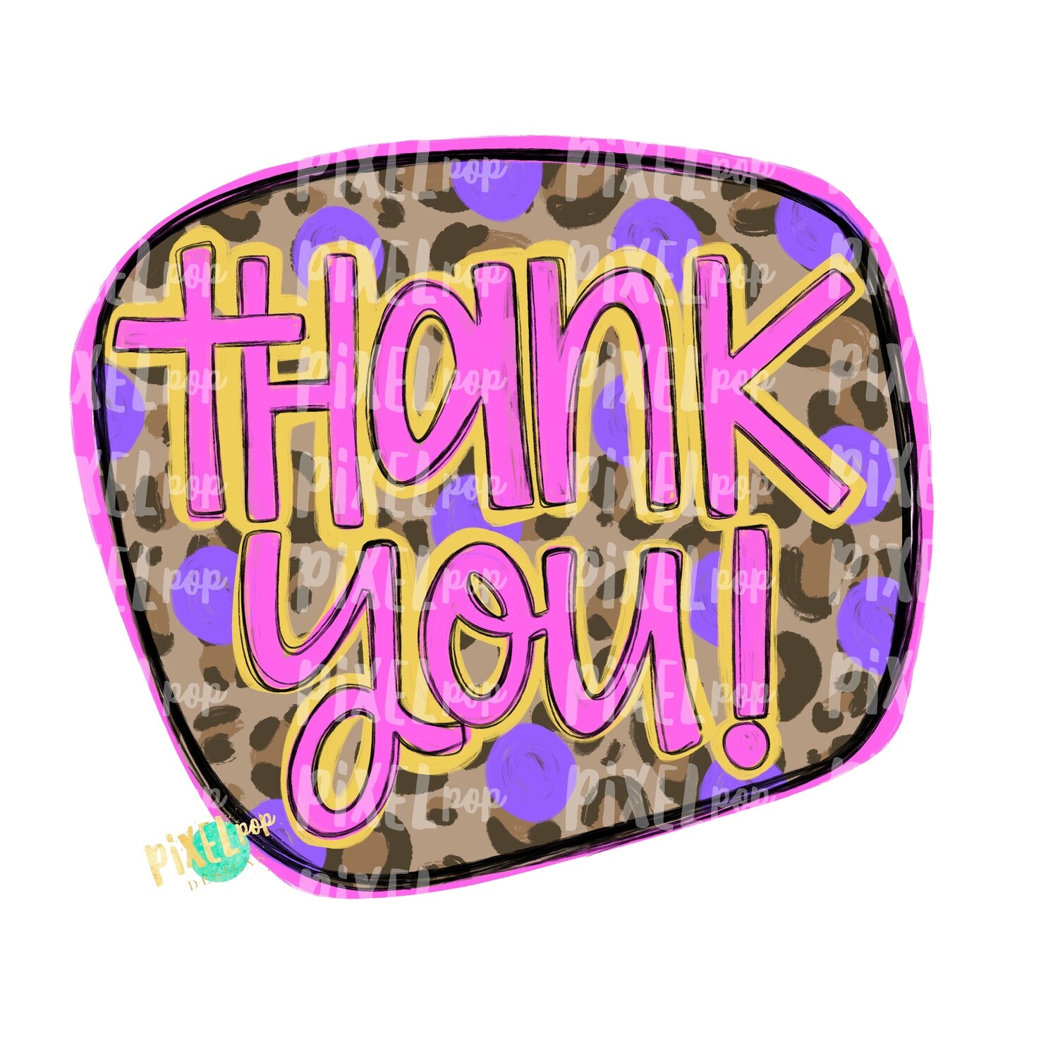 Thank You Tie Dye PNG | Thank You Sticker Art | Business Art | Small Business Marketing Image | Small Business Sticker Art | Business Art