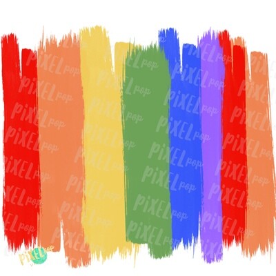 Rainbow Brush Stroke Background PNG | Brush Strokes | Rainbow | Digital Background | Digital Wallpaper | Rainbow Blank Background