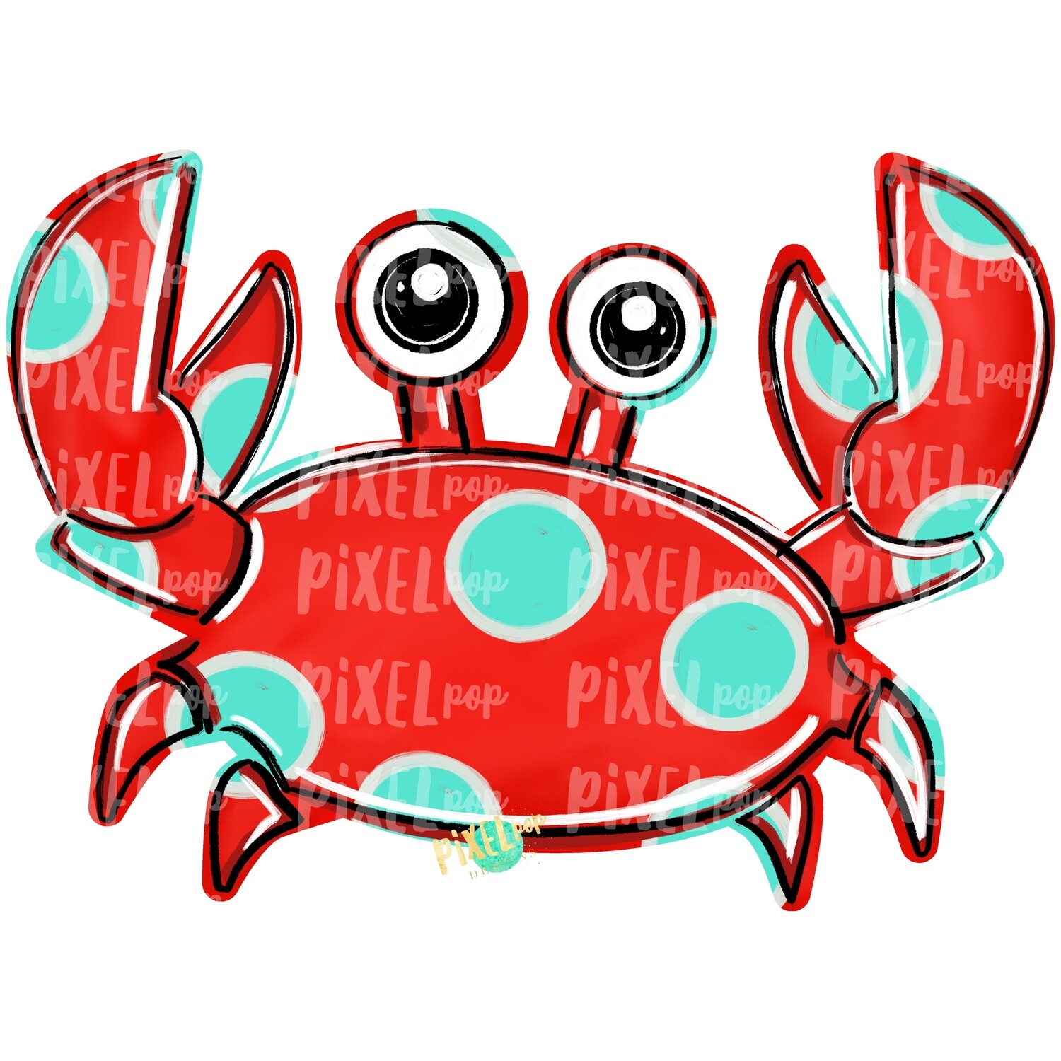Red Crab PNG | Crab | Coastal Clip Art | Ocean | Crab Art | Sublimation Design | Digital Download | Printable Art | Clip Art