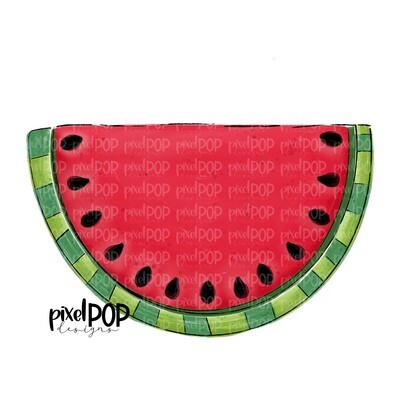 Painted Watermelon PNG Design | Hand Painted Art | Digital | Hand Drawn PNG | Sublimation PNG | Digital Download | Printable Art | Clip Art