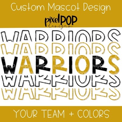 Custom School Mascot x 5 Design