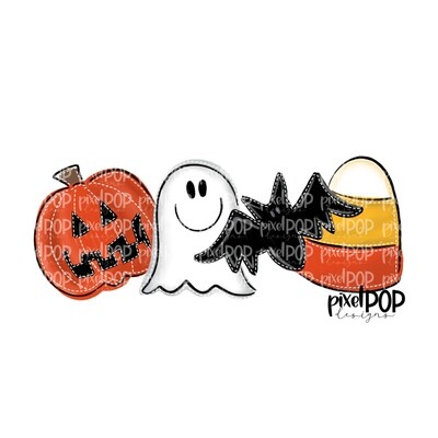 Pumpkin Bat Ghost Candy Corn PNG | Bats | Bat Design | Hand Painted | Bat Art | Halloween Art | Sublimation PNG | Digital Download | Printable Art