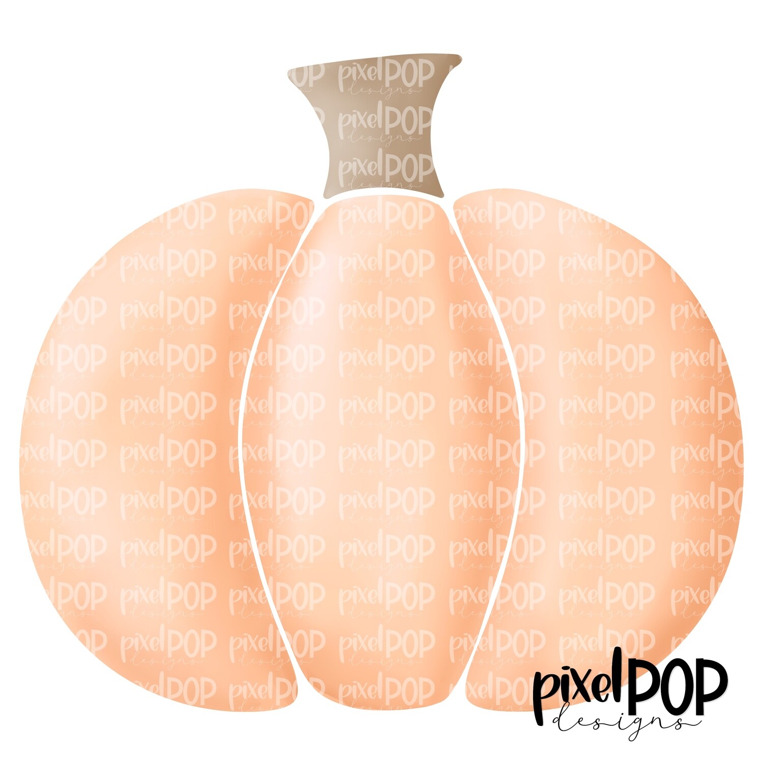 Sweet Painted Pumpkin Orange PNG | Pastel Pumpkin | Pumpkin | Pumpkin PNG Design | Hand Painted Design | Fall Art | Fall Design | Fall Art
