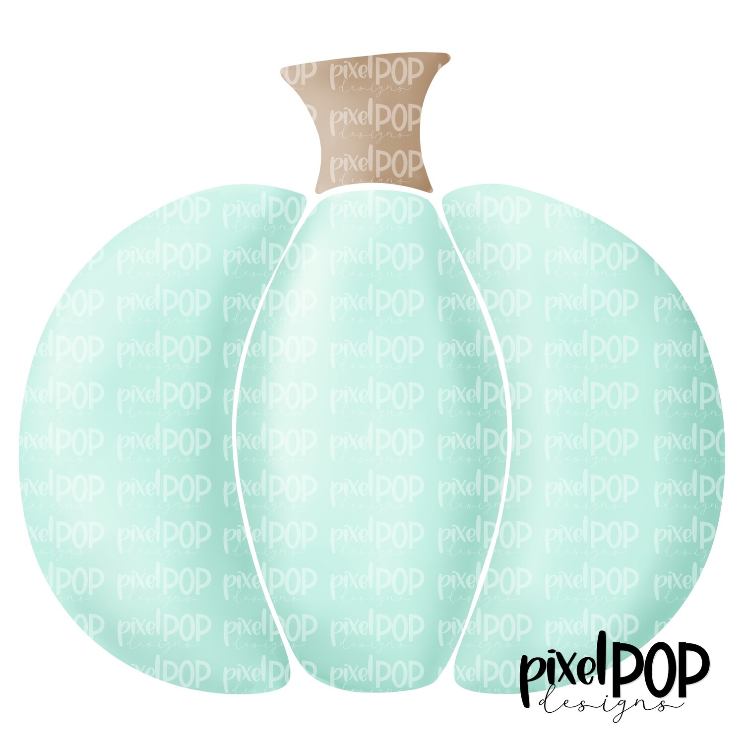 Sweet Painted Pumpkin Mint PNG | Pastel Pumpkin | Pumpkin | Pumpkin PNG Design | Hand Painted Design | Fall Art | Fall Design | Fall Art