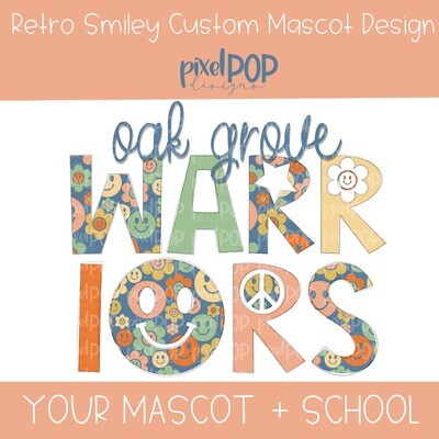 Retro Smileys Custom Mascot + School Image Request