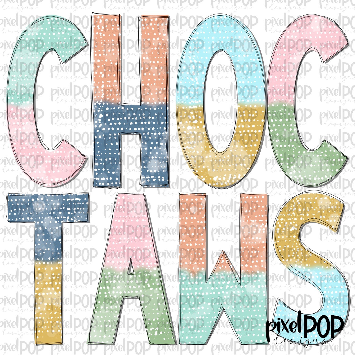 Batik Style Choctaws PNG | Team Sublimation Design | Team Spirit Design | Choctaws Clip Art | Digital Download | Printable Artwork