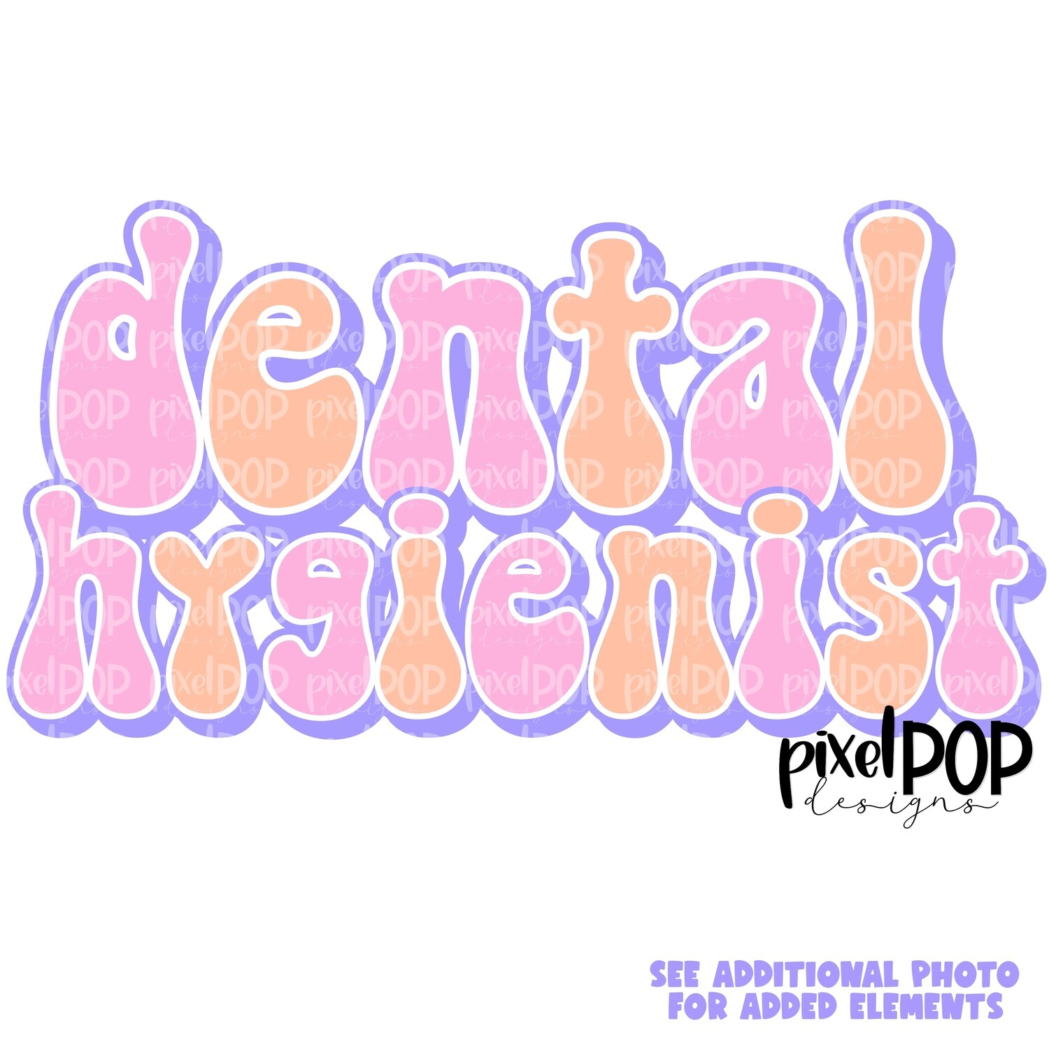 Retro Occupations Dental Hygienist PNG Image Sublimation Art | Hand Drawn Art | Digital Design Download | Clipart