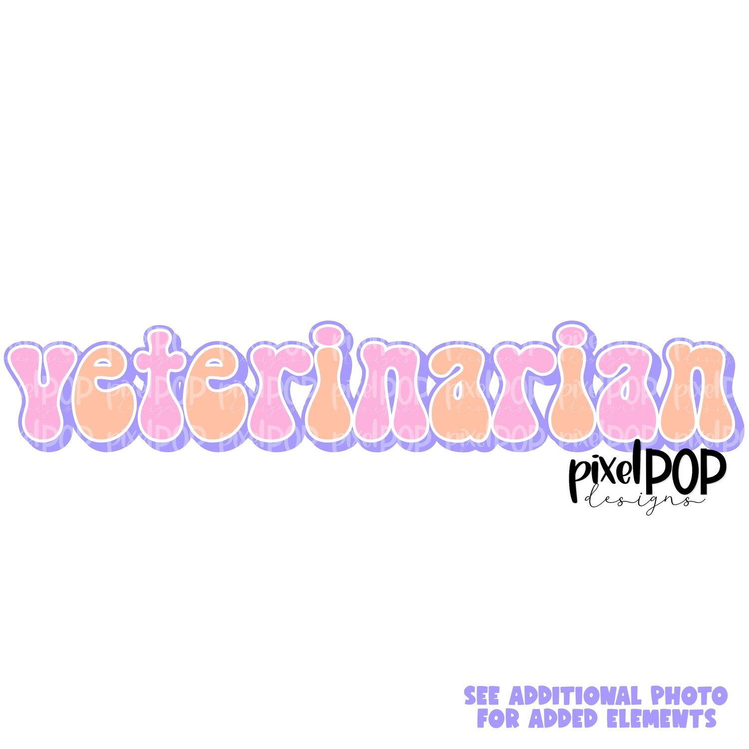 Retro Occupations Veterinarian PNG Image Sublimation Art | Hand Drawn Art | Digital Design Download | Clipart