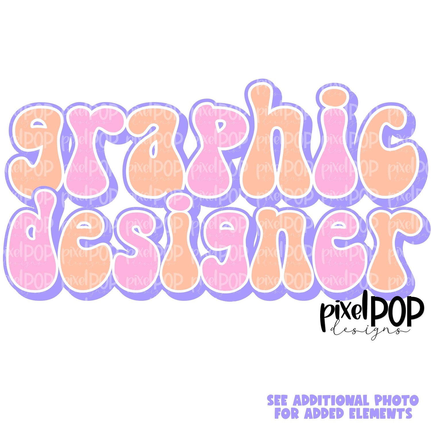 Retro Occupations Graphic Designer PNG Image Sublimation Art | Hand Drawn Art | Digital Design Download | Clipart