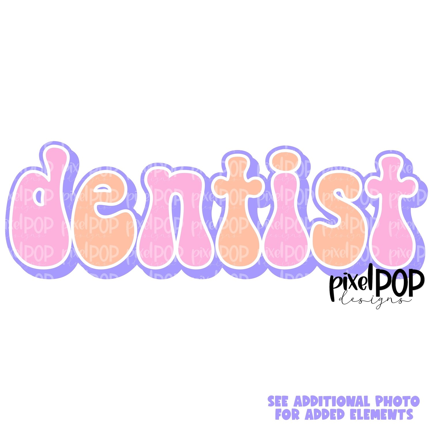 Retro Occupations Dentist PNG Image Sublimation Art | Hand Drawn Art | Digital Design Download | Clipart