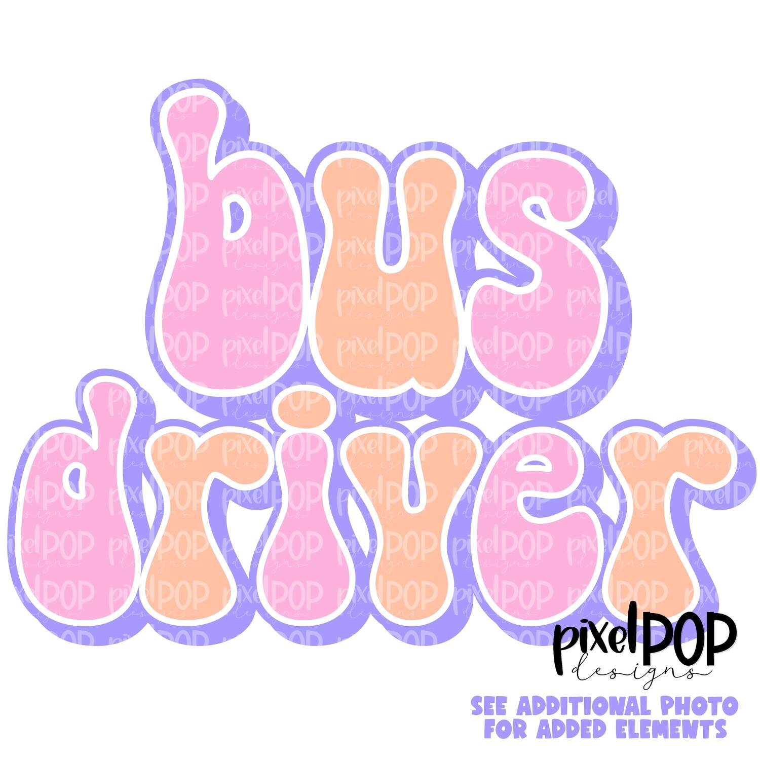 Retro Occupations Bus Driver PNG Image Sublimation Art | Hand Drawn Art | Digital Design Download | Clipart