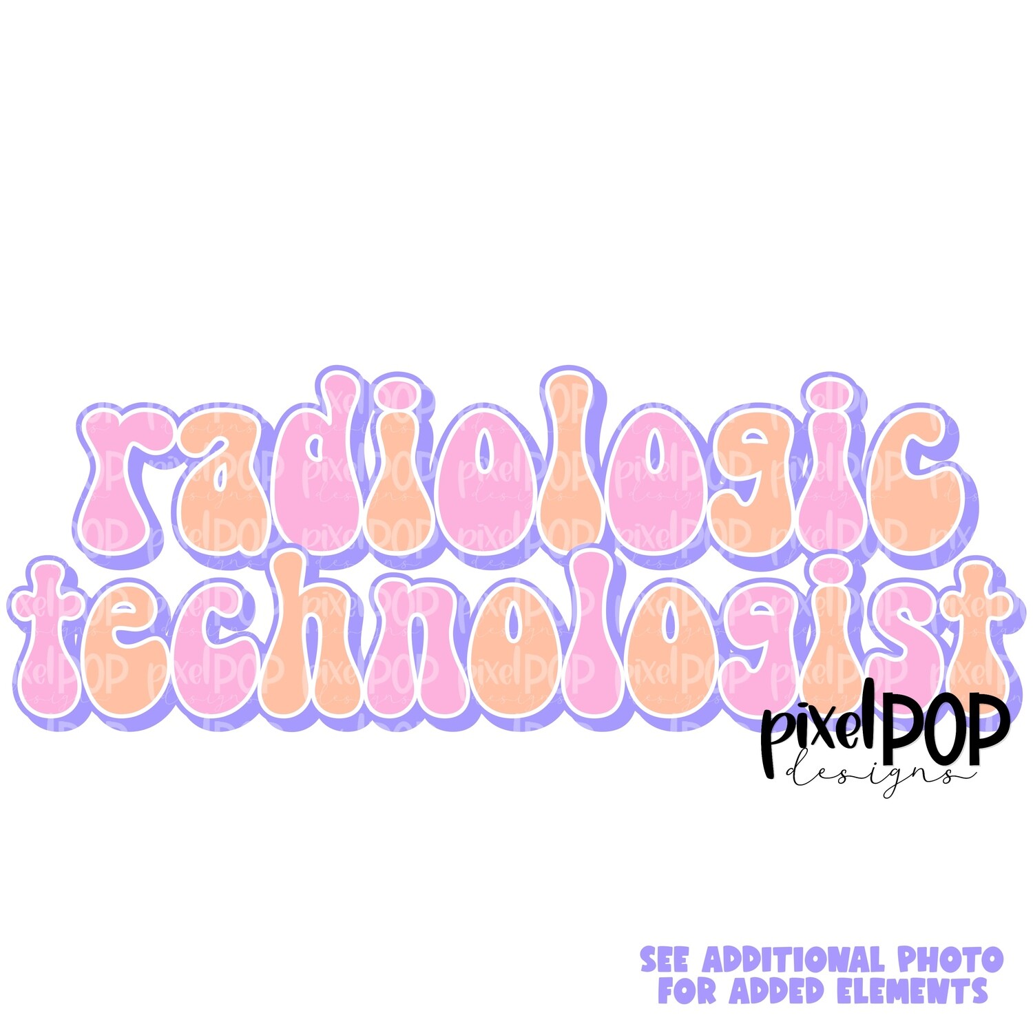 Retro Occupations Radiologic Technologist PNG Image Sublimation Art | Hand Drawn Art | Digital Design Download | Clipart