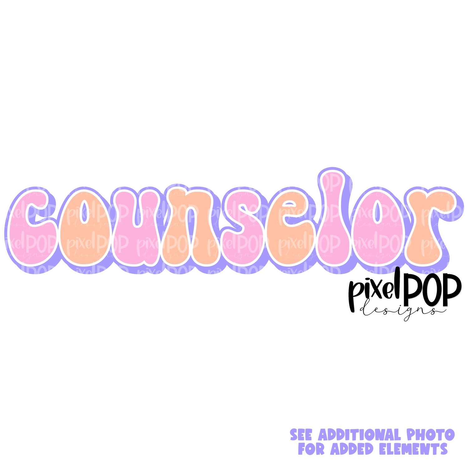 Retro Occupations Counselor PNG Image Sublimation Art | Hand Drawn Art | Digital Design Download | Clipart