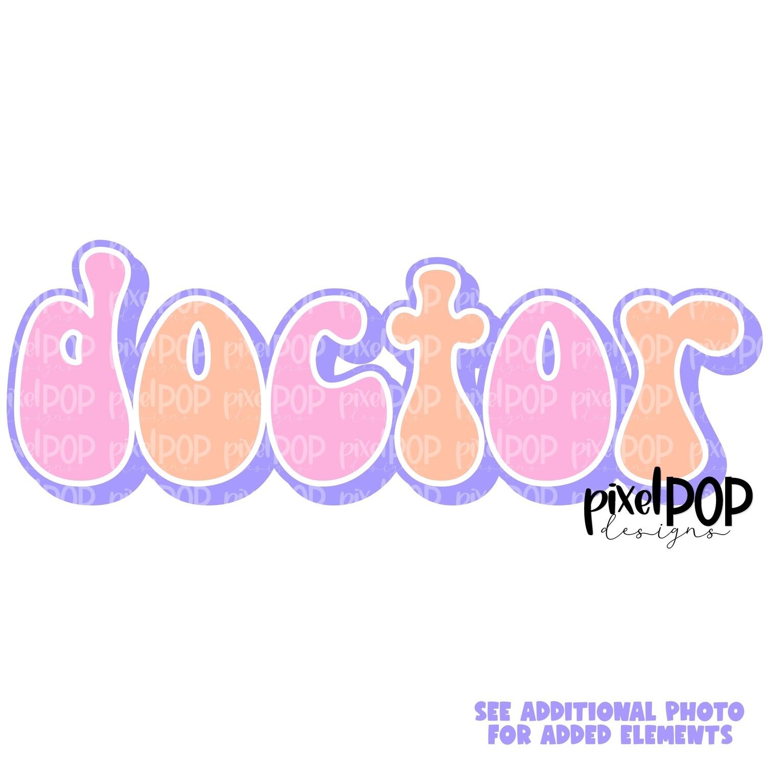 Retro Occupations Doctor PNG Image Sublimation Art | Hand Drawn Art | Digital Design Download | Clipart