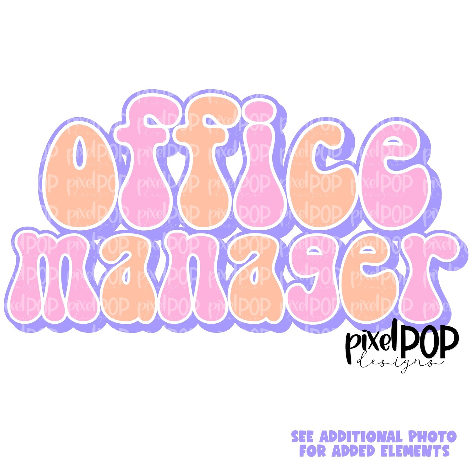 Retro Occupations Office Manager PNG Image Sublimation Art | Hand Drawn Art | Digital Design Download | Clip Art