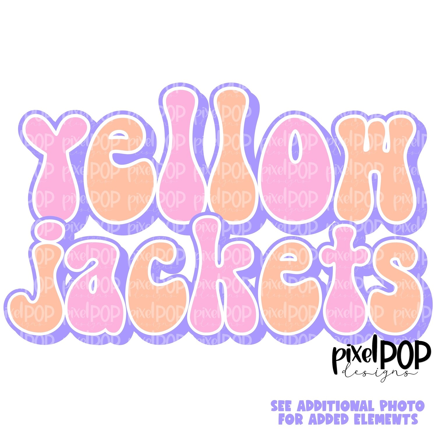 Retro Mascot Yellowjackets PNG | Team Sublimation Design | Team Spirit Design | Yellowjackets Clip Art | Digital Download | Printable Artwork