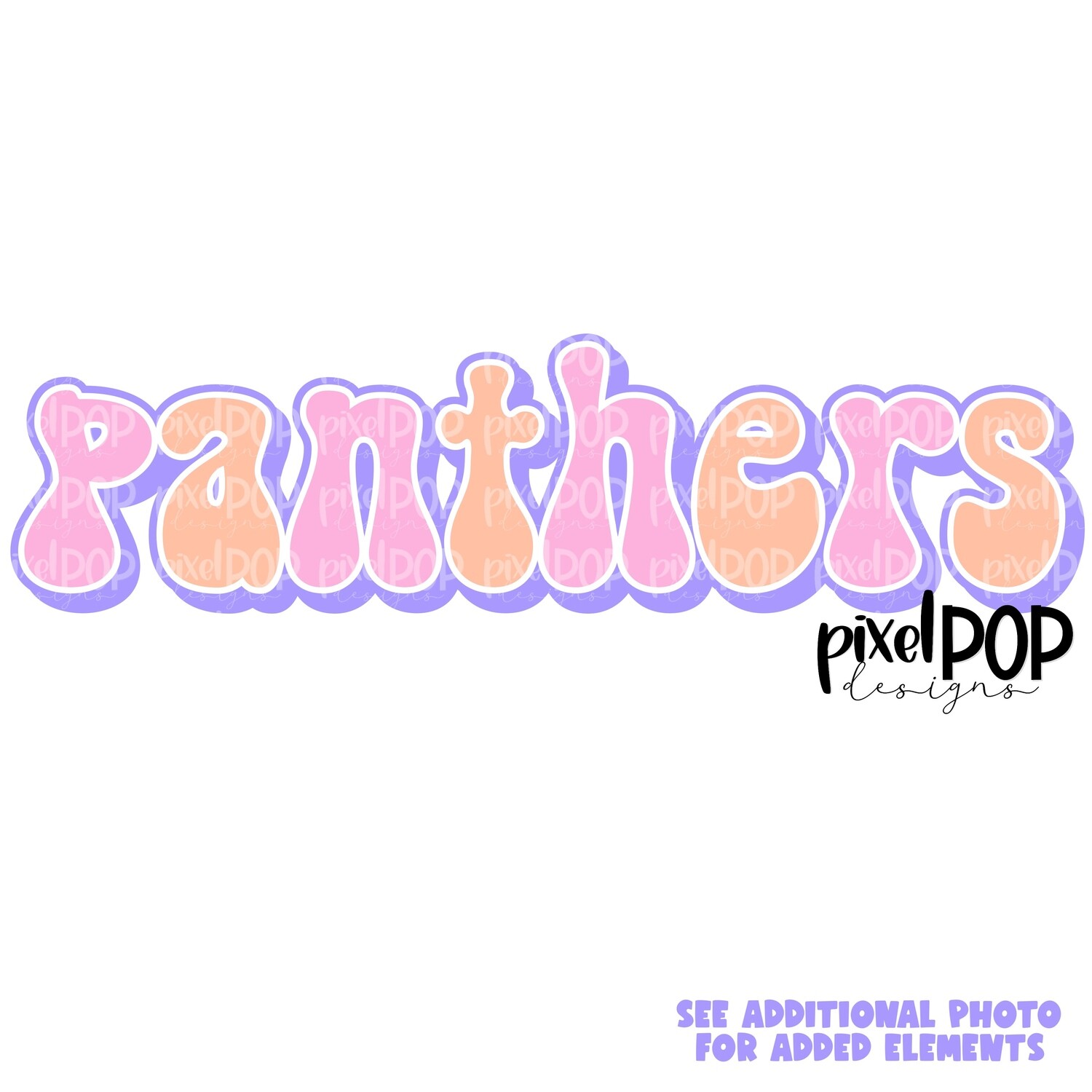 Retro Mascot Panthers PNG | Team Sublimation Design | Team Spirit Design | Panthers Clip Art | Digital Download | Printable Artwork