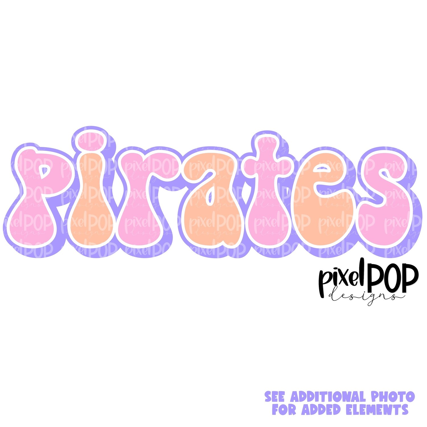 Retro Mascot Pirates PNG | Team Sublimation Design | Team Spirit Design | Pirates Clip Art | Digital Download | Printable Artwork