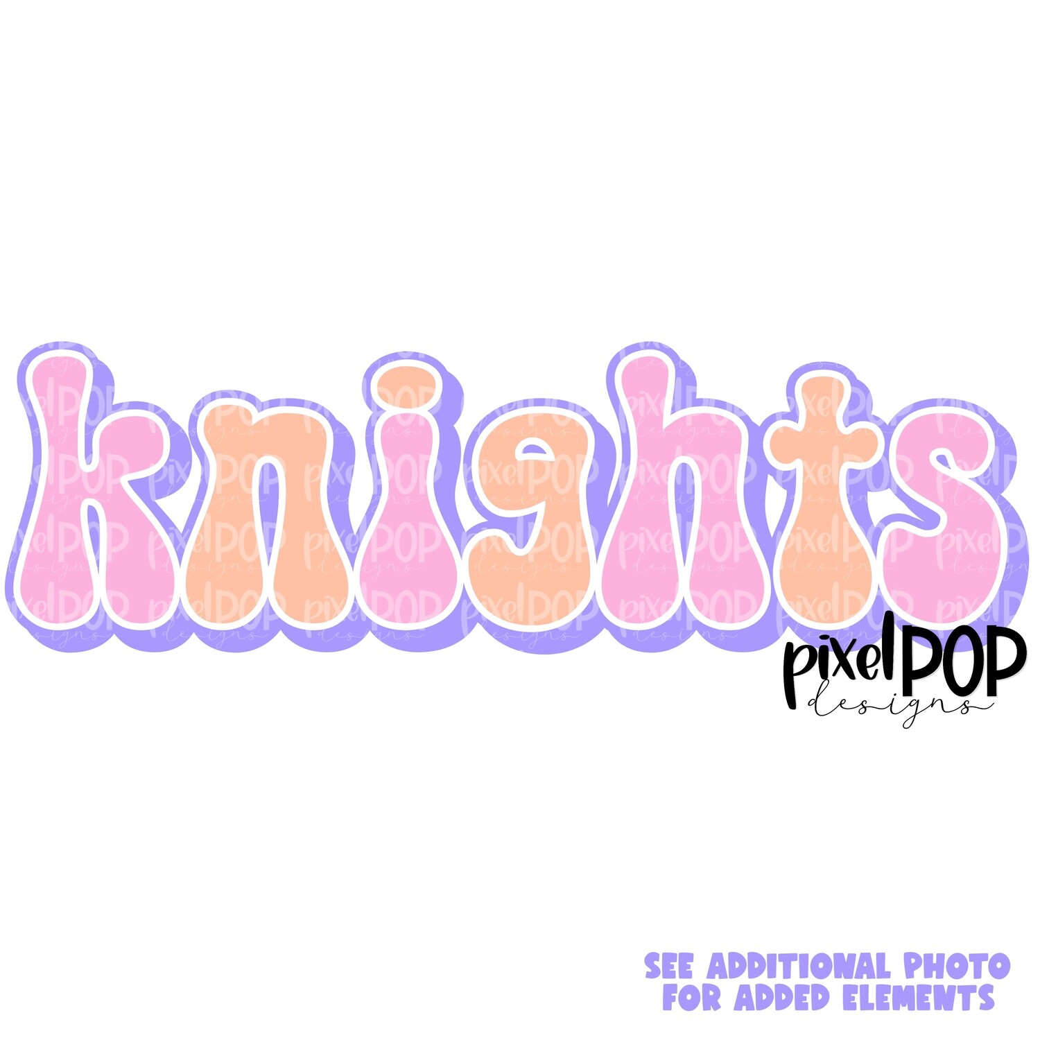 Retro Mascot Knights PNG | Team Sublimation Design | Team Spirit Design | Knights Clip Art | Digital Download | Printable Artwork