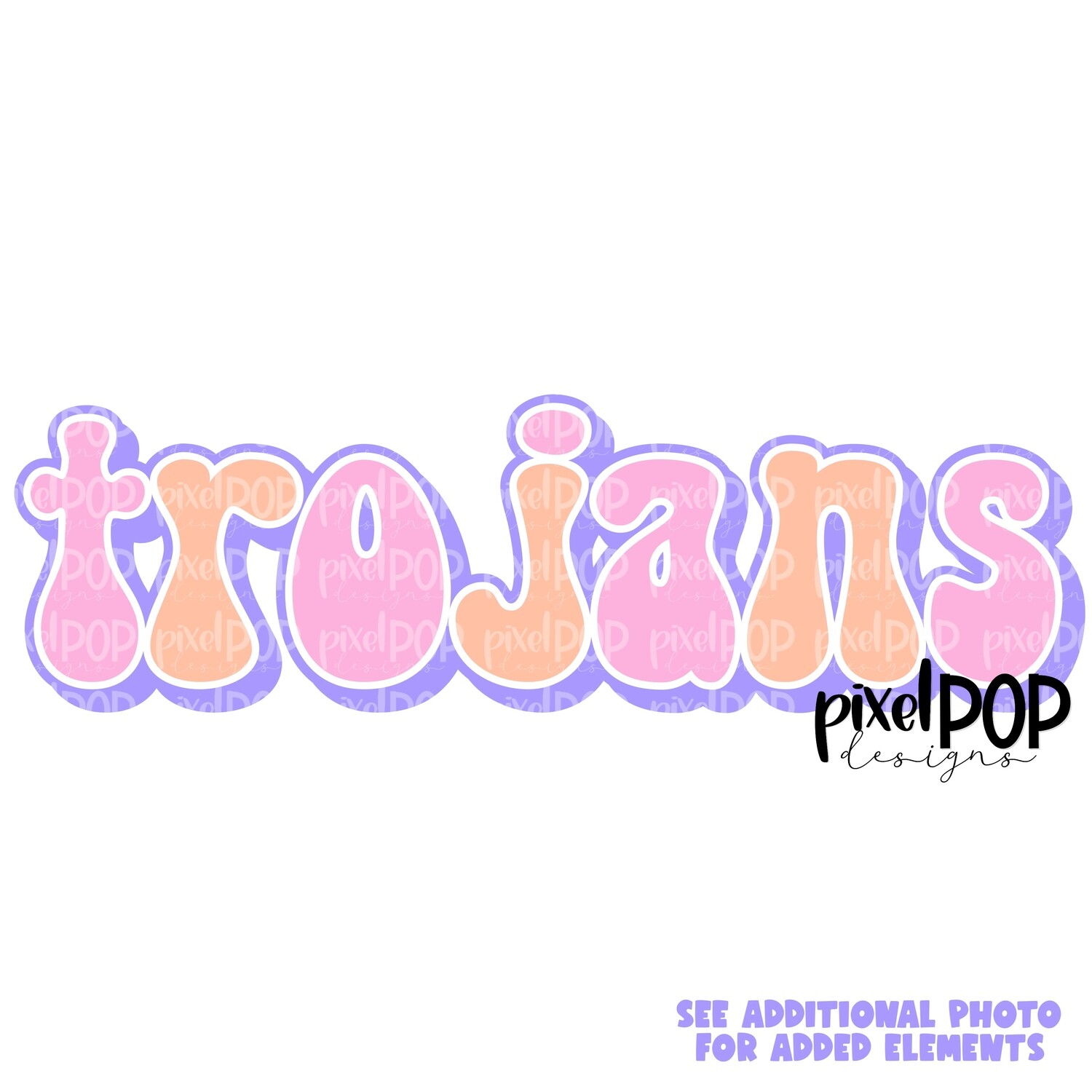 Retro Mascot Trojans PNG | Team Sublimation Design | Team Spirit Design | Trojans Clip Art | Digital Download | Printable Artwork