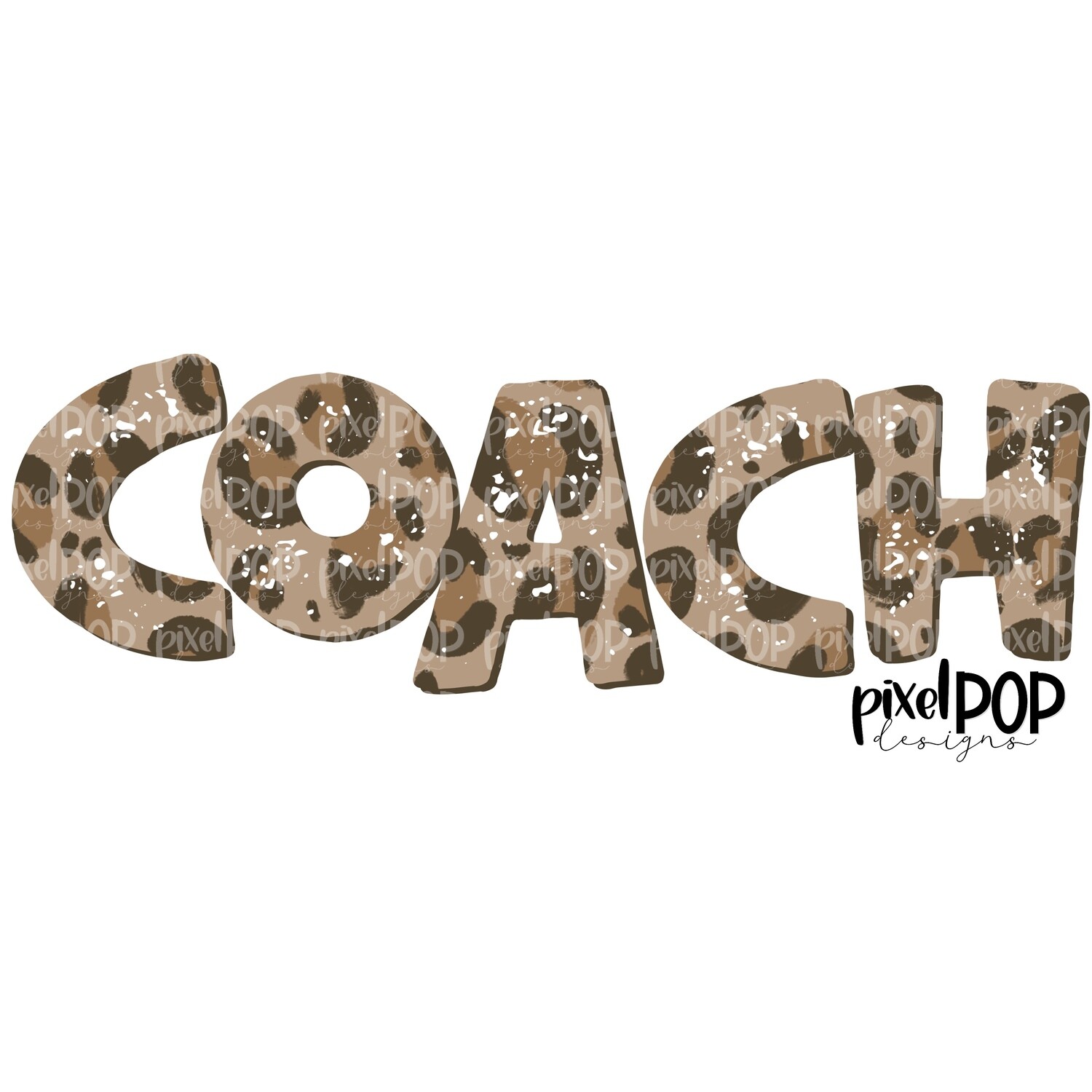Textured Leopard Coach PNG | Coach | Coach Digital | Hand Painted | Digital Download