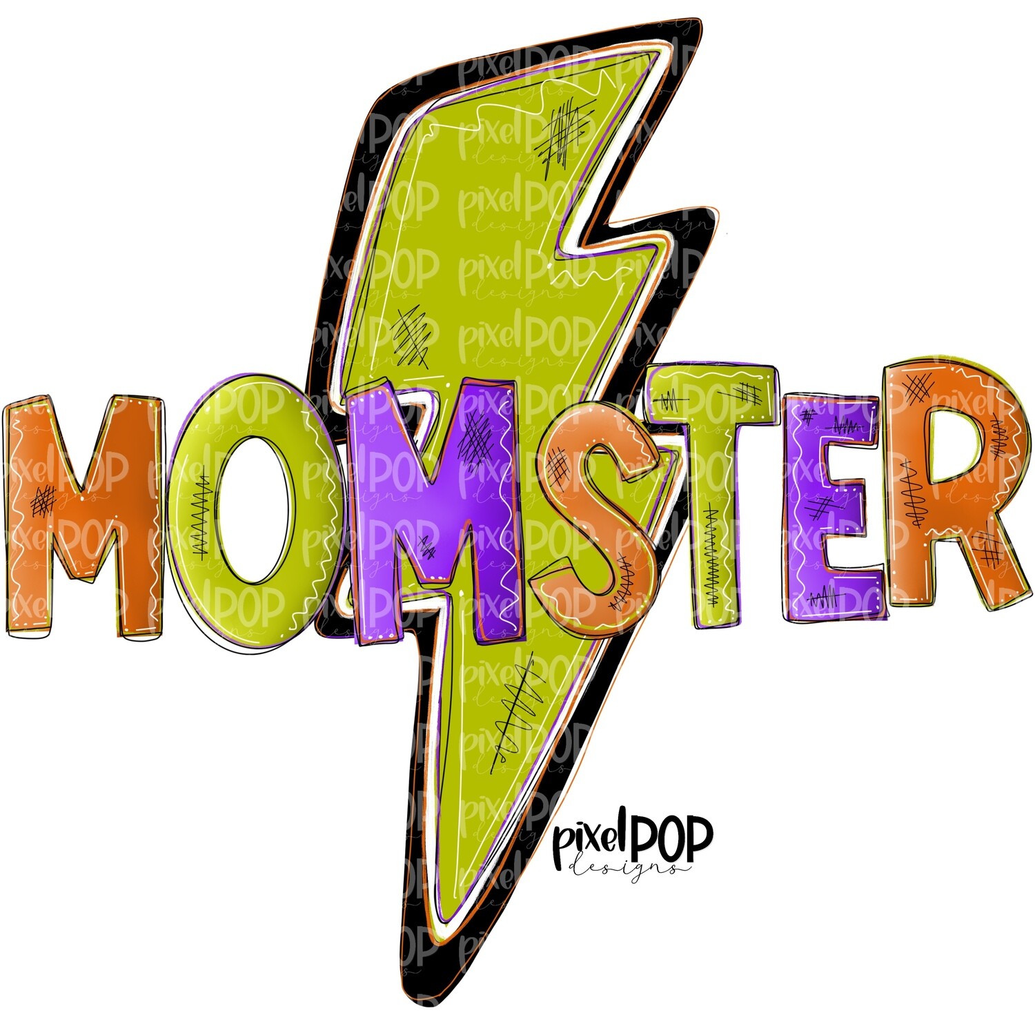 Momster Monster Halloween PNG | Spooky Design | Spooky Sublimation Image | Halloween PNG Design | Digital Download | Printable | Art