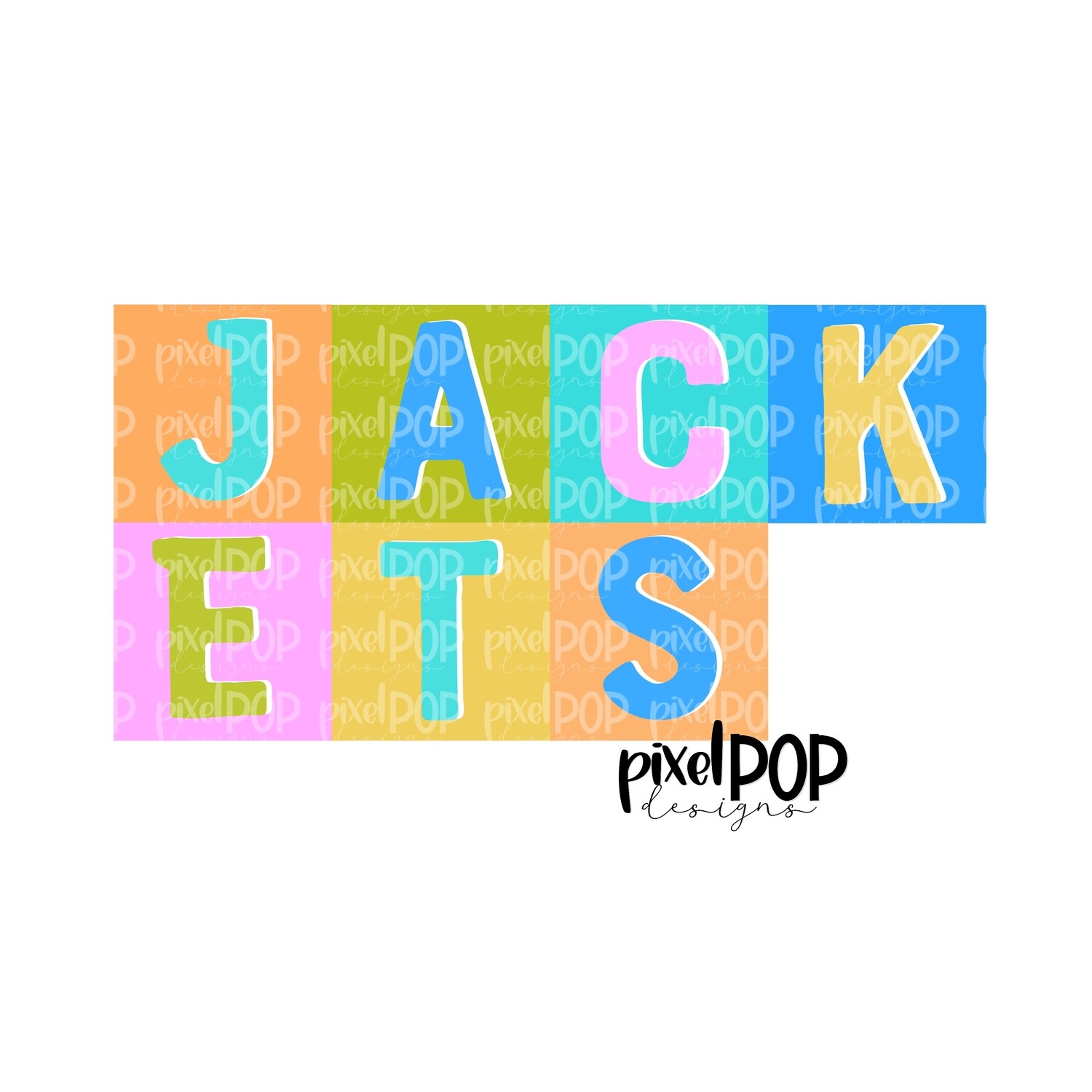 Color Block Mascot Jackets PNG | Team Sublimation Design | Team Spirit Design | Jackets Clip Art | Digital Download | Printable Artwork