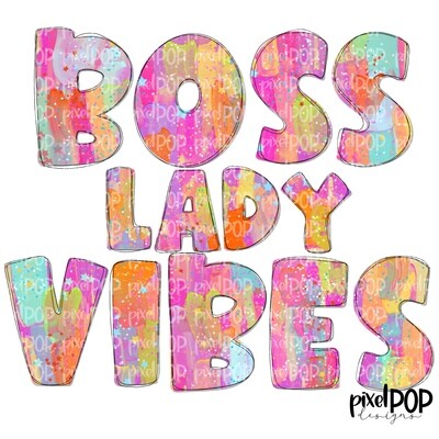 Boss Lady Vibes PNG | Entrepreneur | Business Art | Small Business Marketing Image | Small Business Sticker Art | Business Art