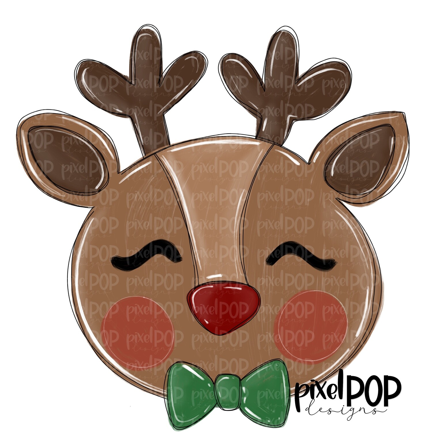 Sweet Reindeer Boy PNG | Christmas Art | Santa | Santa Clip Art | Santa Claus | Christmas | Digital Download | Printable Artwork | Art