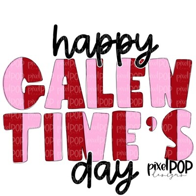 Happy Galentine&#39;s Day Colorblock Watercolor Sublimation PNG | Valentine Day Art | Printable Valentine | Digital Download | Printable Art | Clip Art