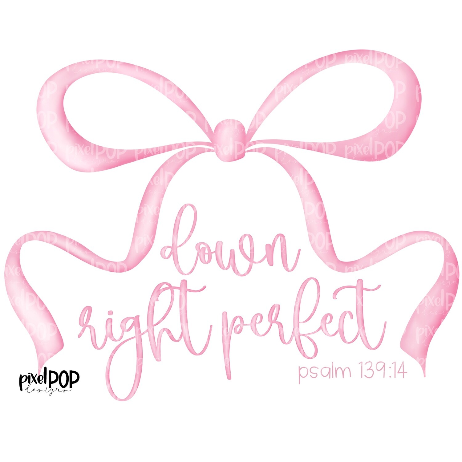 Down Right Perfect Pink Pastel Bow Watercolor PNG Set | Bow Art | Bows | Digital Bow Set | Painted Bows | Sublimation | Digital Download | Down Syndrome Awareness