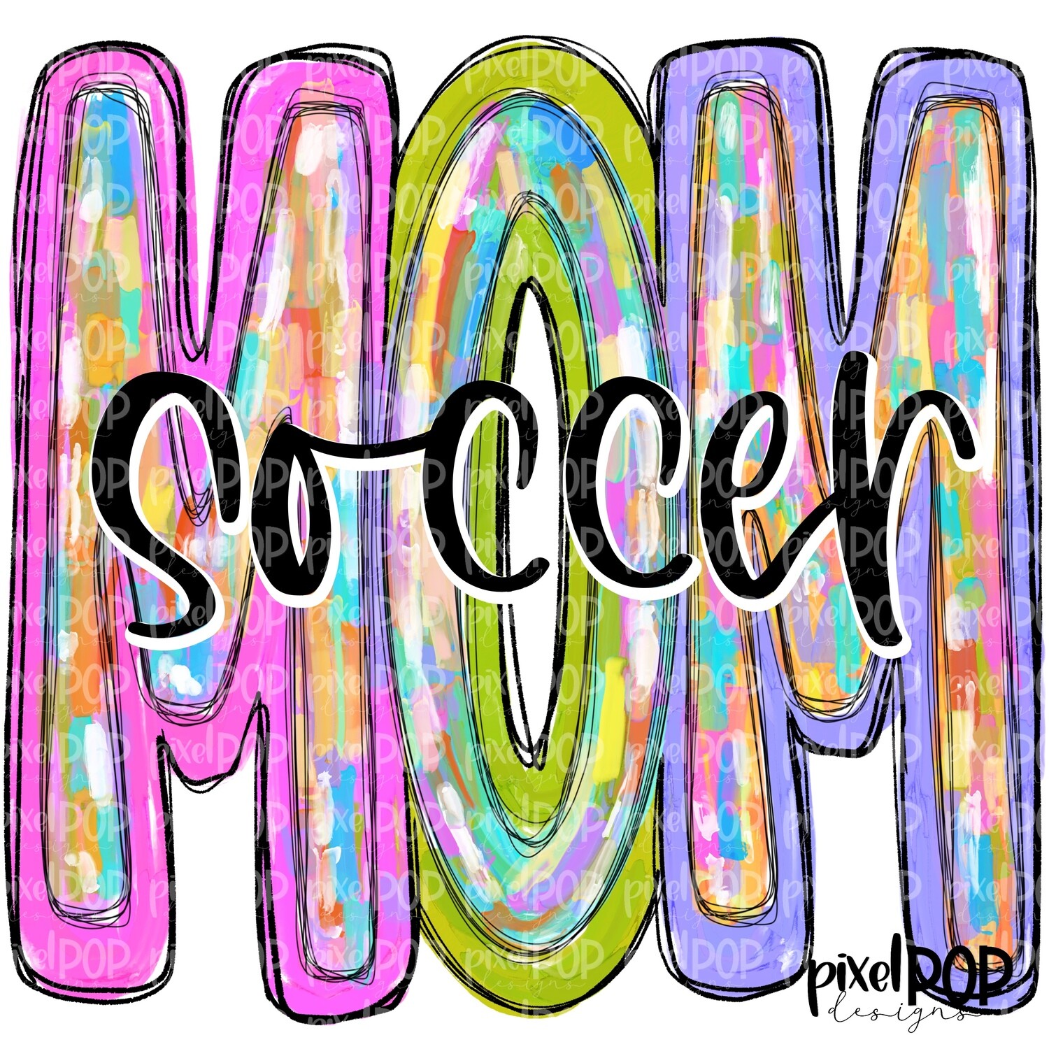 Soccer Mom Messy Paint PNG | Soccer Digital Design | Soccer | Soccer Mom | Sublimation | Digital Download | Printable Artwork
