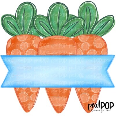 Carrot Trio Dots and Stripe Blue Banner PNG | Easter Carrot  Art | Easter Sublimation | Sublimation Art | Heat Transfer PNG | Digital Download | Printable Art